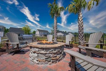 Outdoor grilling area